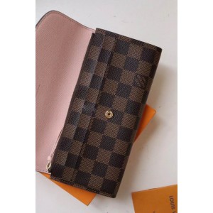 Lv Emily Wallet M60136 19x10cm pink inside  Accesories