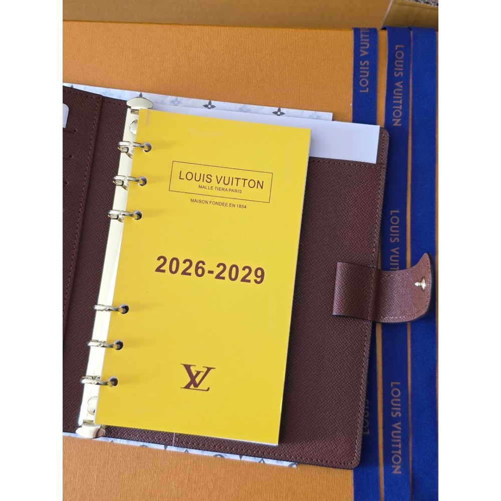 Lv Medium Ring Agenda Cover 14 x 18.5 x 3 cm Accesories