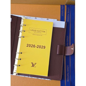 Lv Medium Ring Agenda Cover 14 x 18.5 x 3 cm Accesories