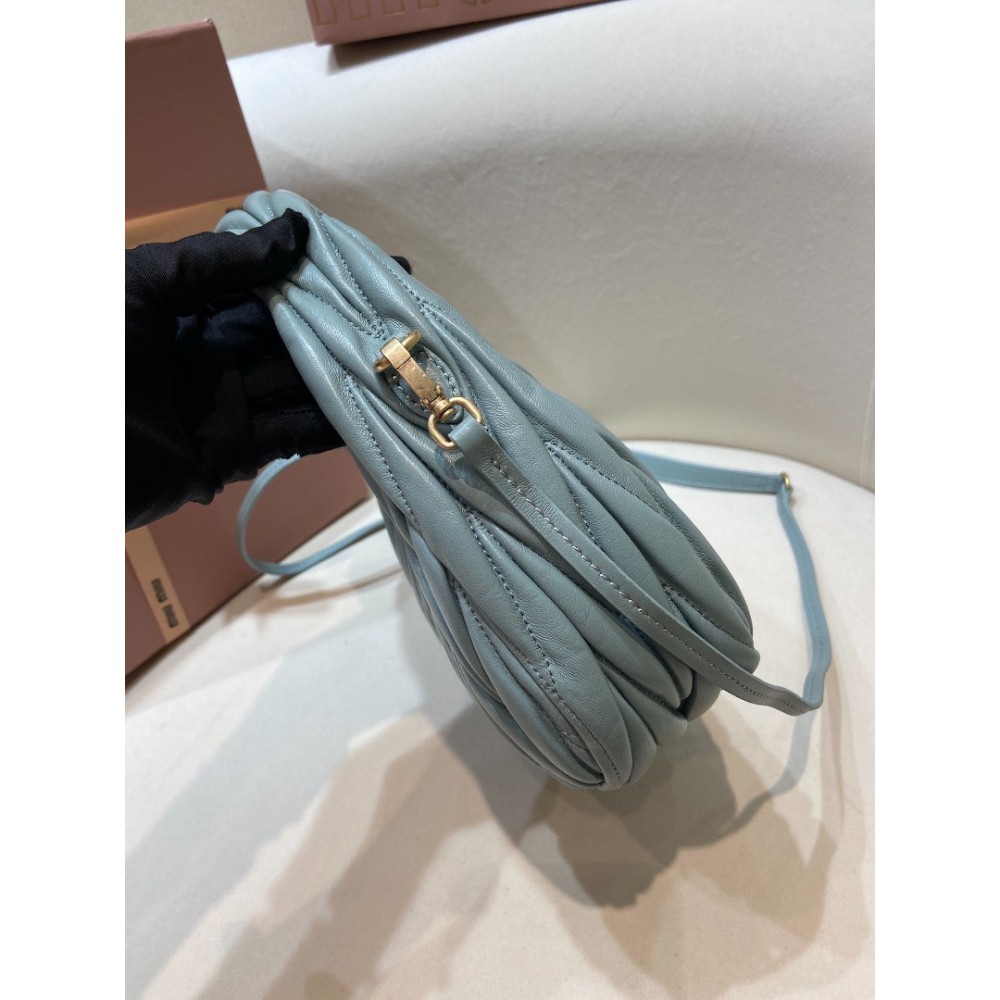 Miu Miu Wander Matelassé Satin Hobo Bag 23X13X7cm Bags