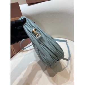 Miu Miu Wander Matelassé Satin Hobo Bag 23X13X7cm Bags