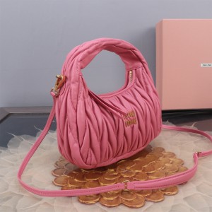 Miu Miu Wander Matelassé Satin Hobo Bag 23X13X7cm Bags