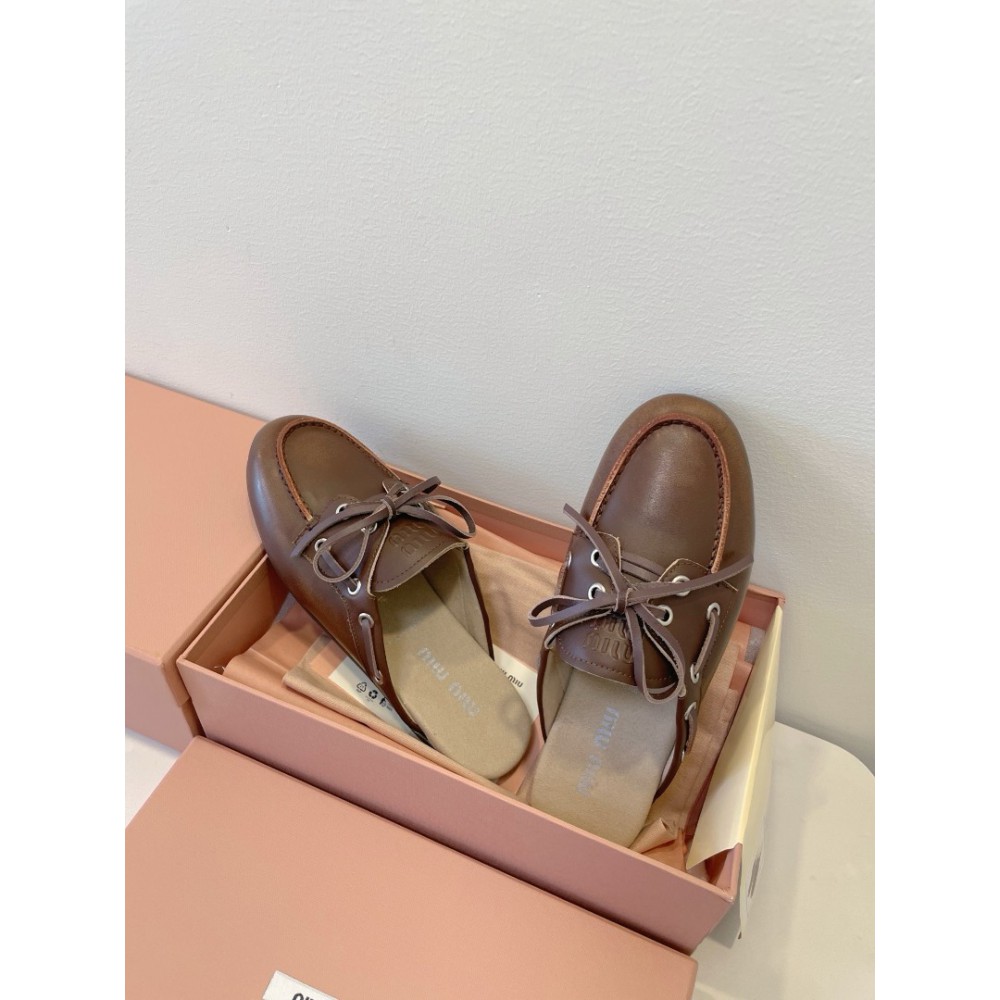 Miu Miu boat mules lace up 35-42 Shoes