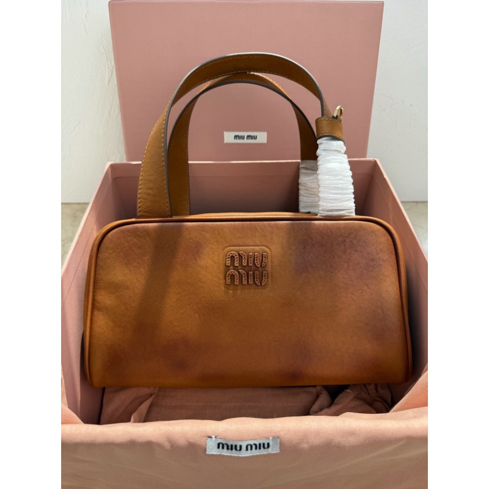 Miu Miu leather top handle bag 28x15x13cm Bags