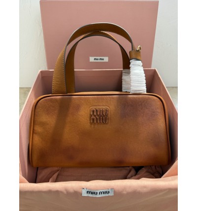 Miu Miu leather top handle bag 28x15x13cm