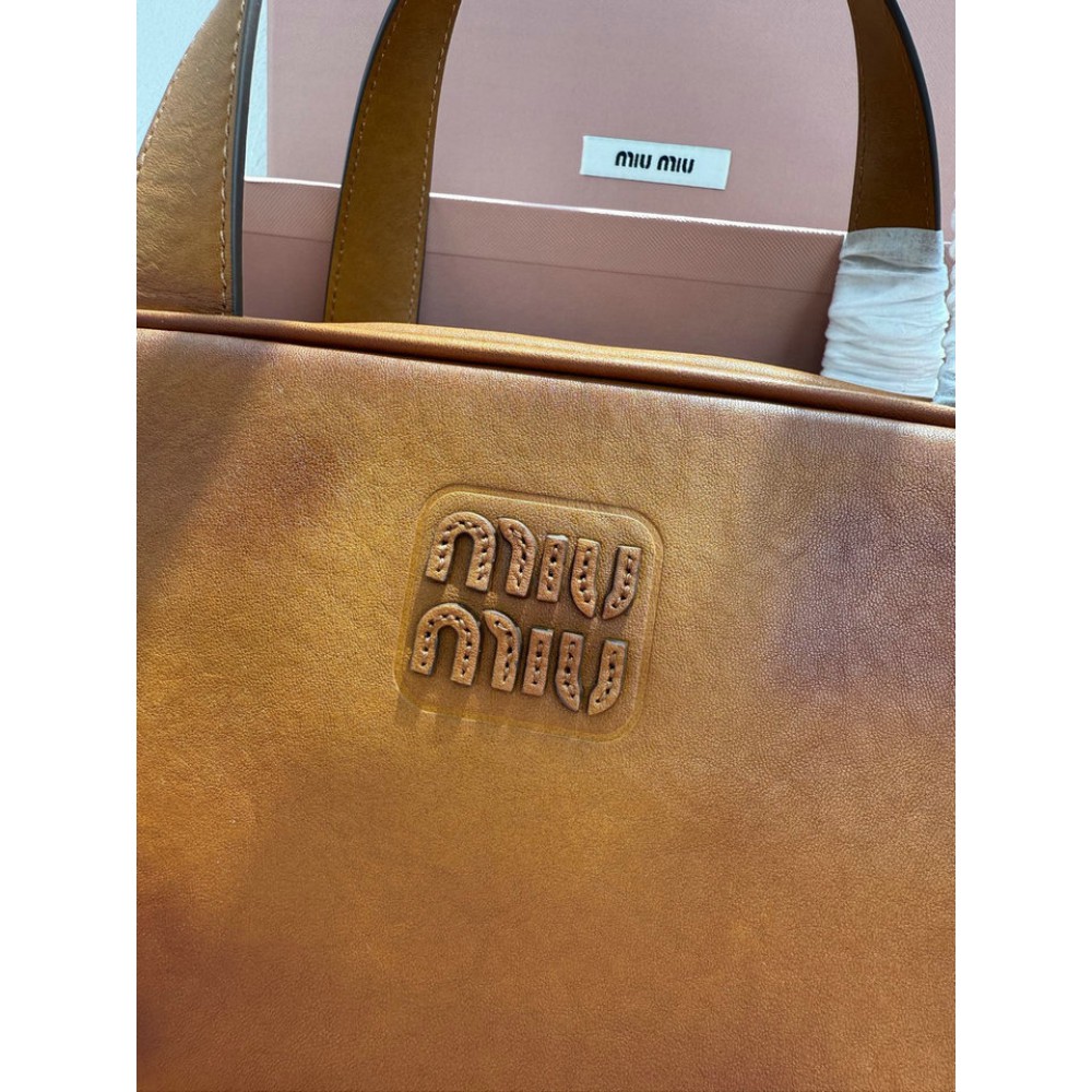 Miu Miu leather top handle bag 28x15x13cm Bags