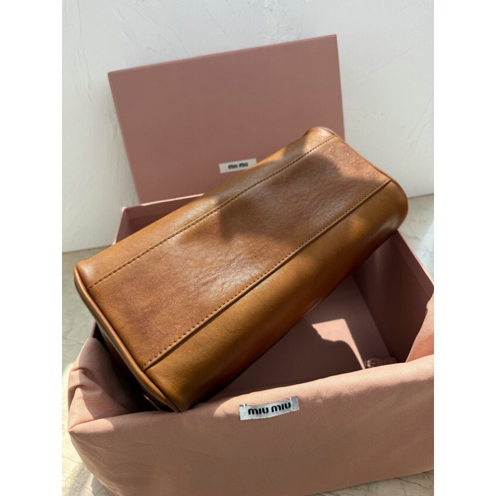 Miu Miu leather top handle bag 28x15x13cm Bags