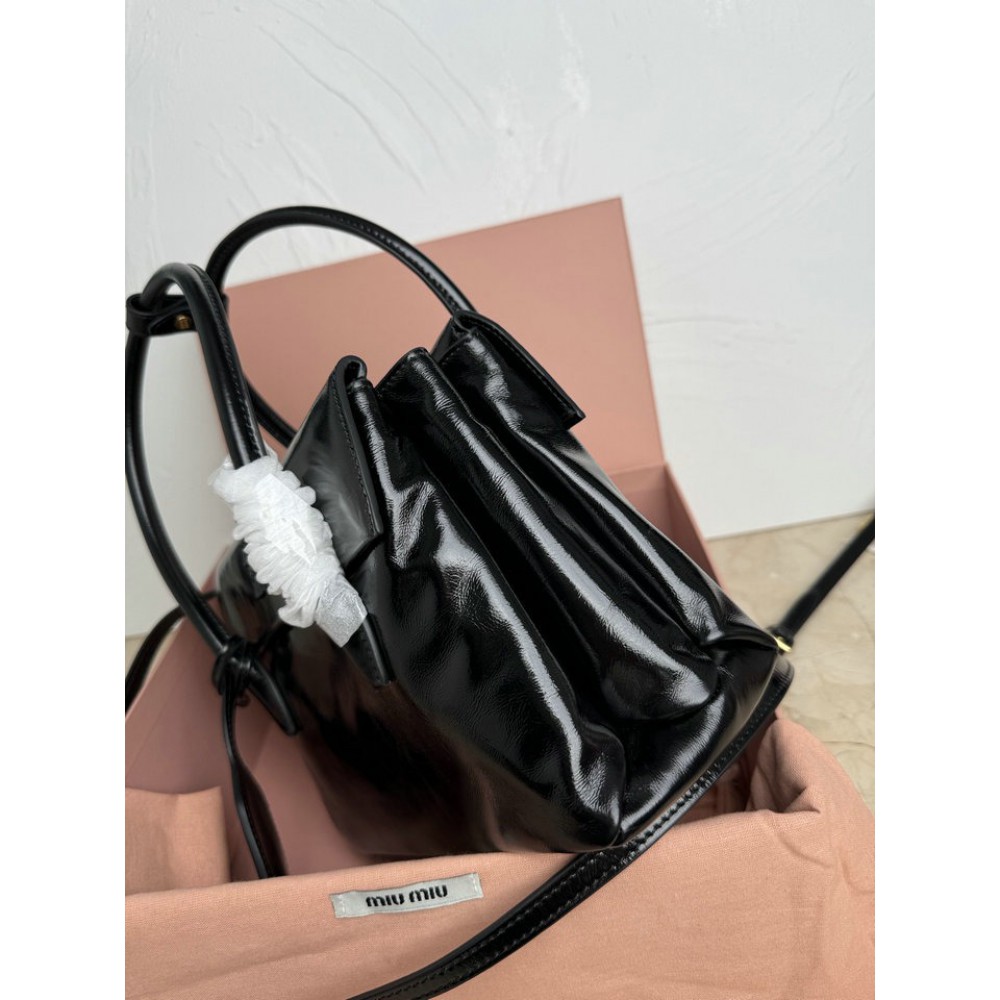Miu Miu Solitaire shiny leather bag 28x19.5x11cm Bags