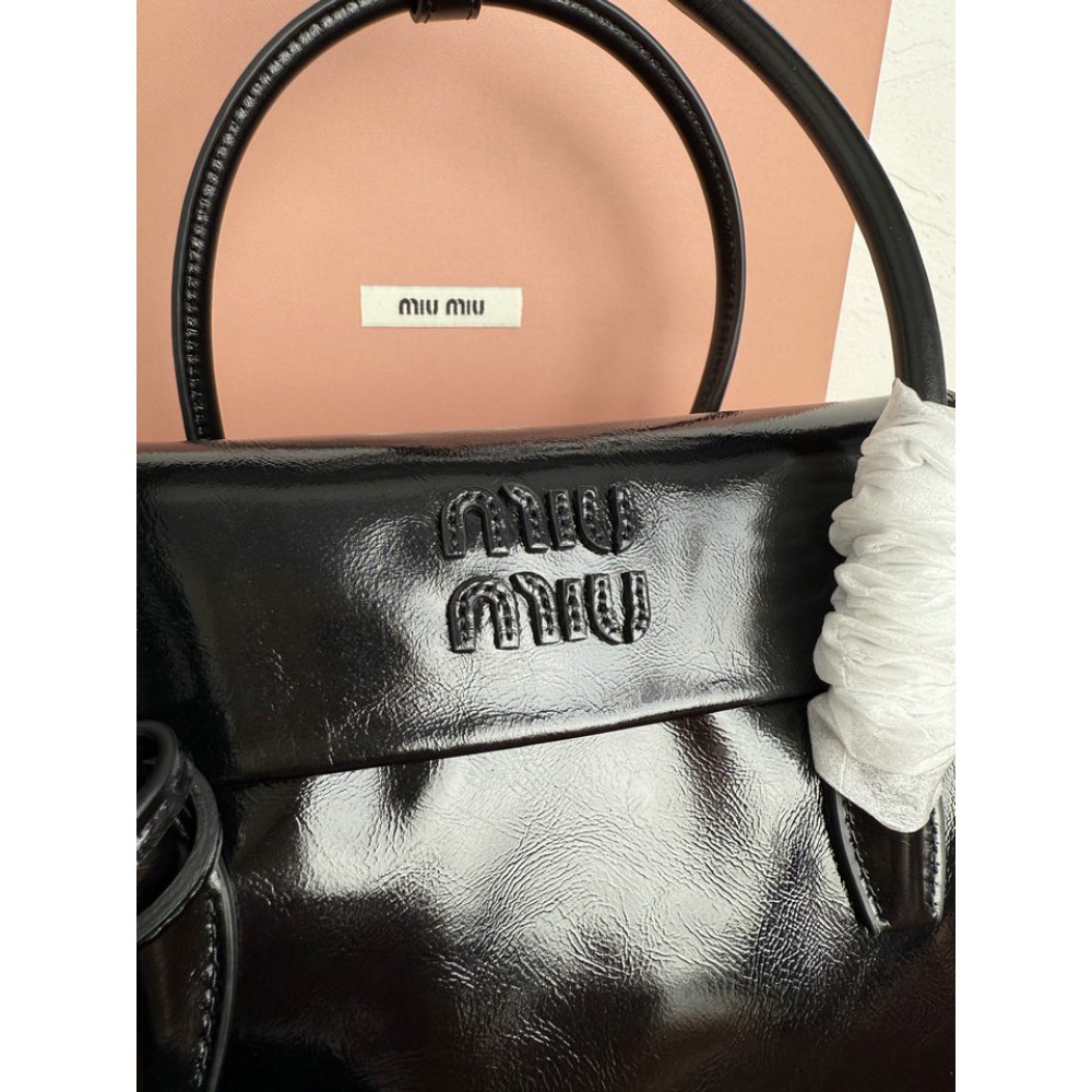 Miu Miu Solitaire shiny leather bag 28x19.5x11cm Bags