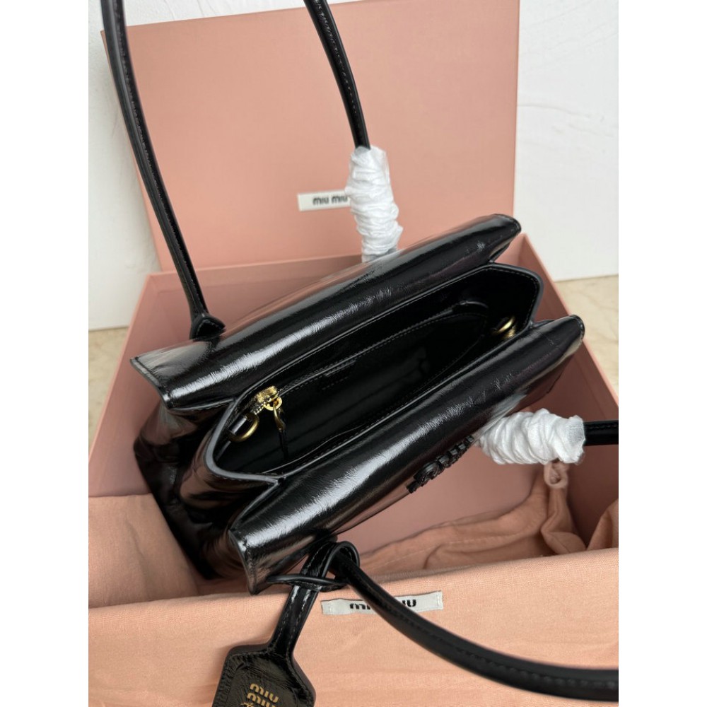 Miu Miu Solitaire shiny leather bag 28x19.5x11cm Bags