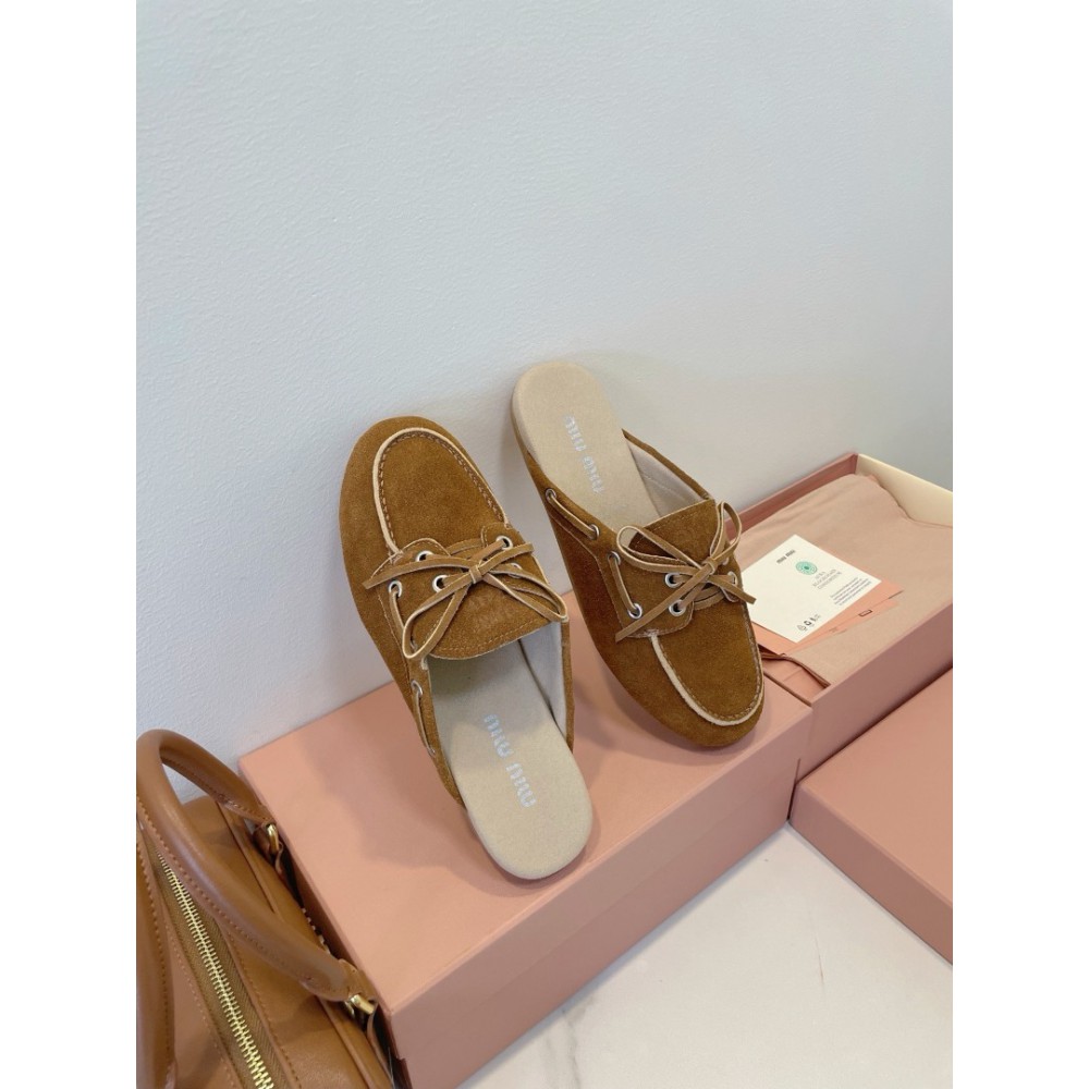 Miu Miu boat mules lace up 35-42 Shoes