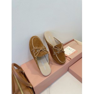 Miu Miu boat mules lace up 35-42 Shoes