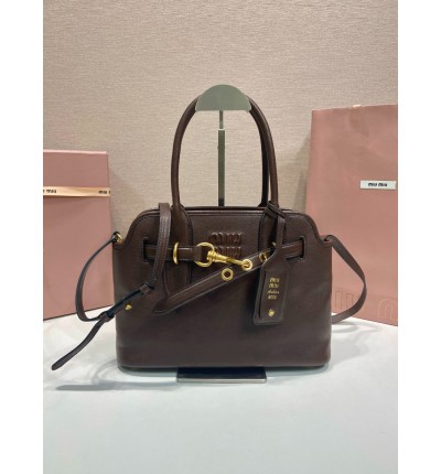 Miu Miu Aventure leather handbag 30x22x10cm