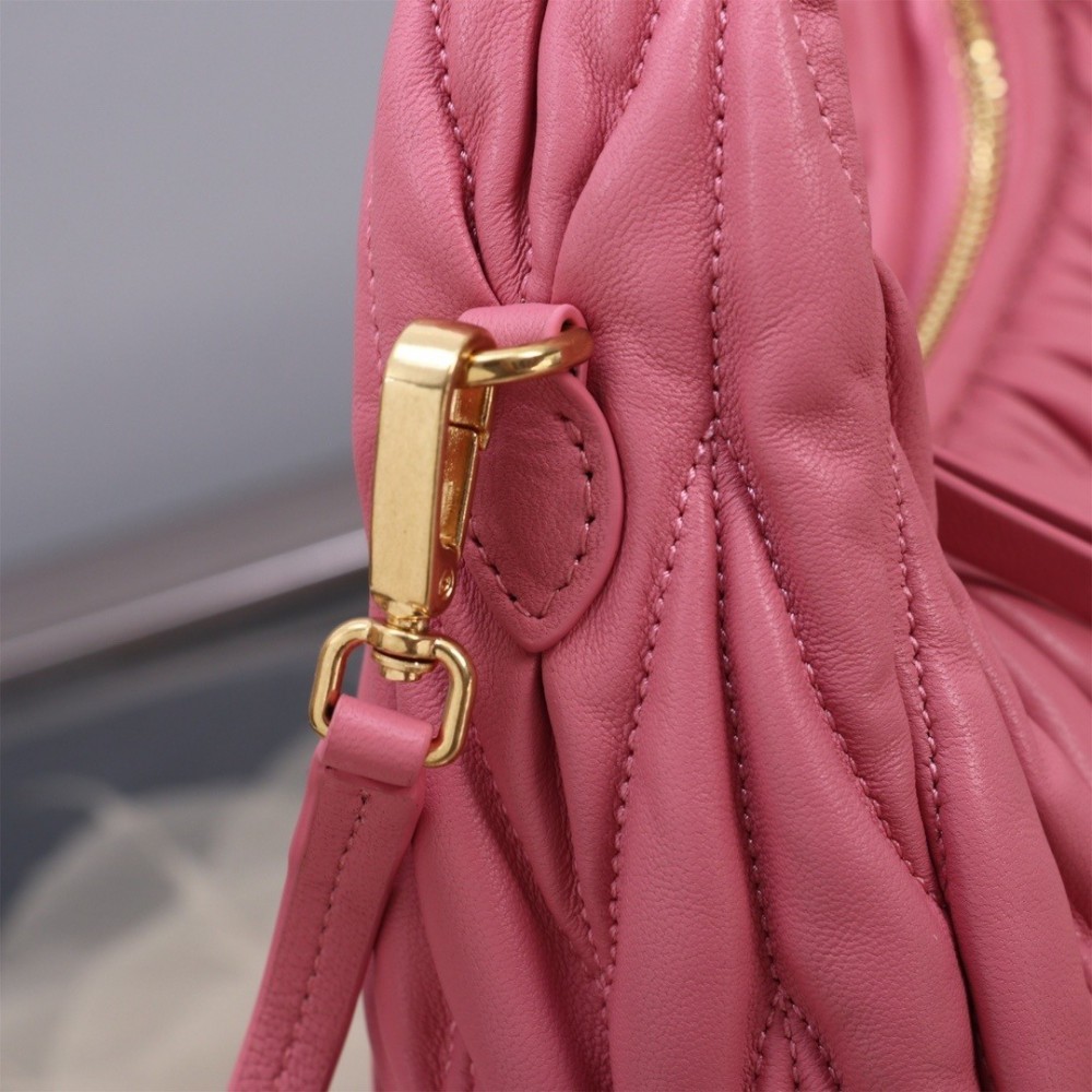 Miu Miu Wander Matelassé Satin Hobo Bag 23X13X7cm Bags