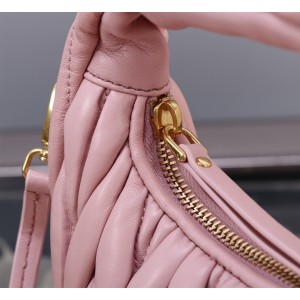 Miu Miu Wander Matelassé Satin Hobo Bag 23X13X7cm Bags
