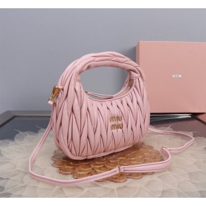 Miu Miu Wander Matelassé Satin Hobo Bag 23X13X7cm Bags