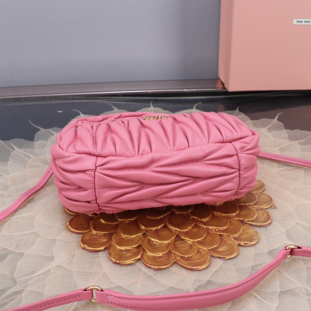 Miu Miu Wander Matelassé Satin Hobo Bag 23X13X7cm Bags