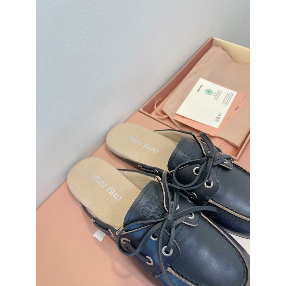 Miu Miu boat mules lace up 35-42 Shoes