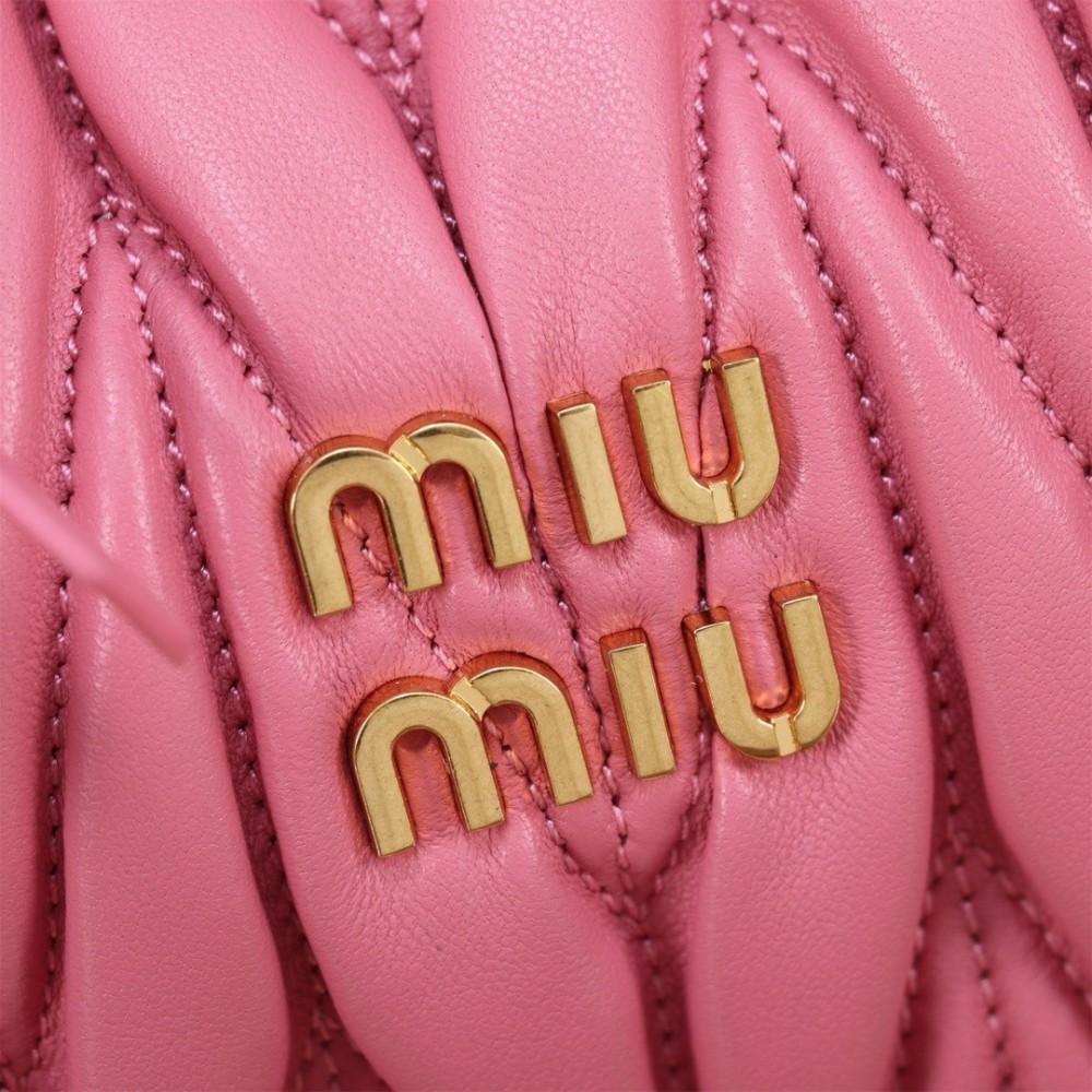 Miu Miu Wander Matelassé Satin Hobo Bag 23X13X7cm Bags