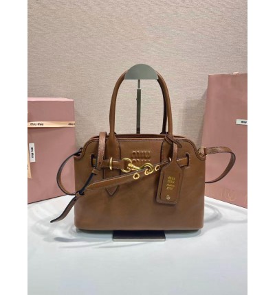 Miu Miu Aventure leather handbag 30x22x10cm