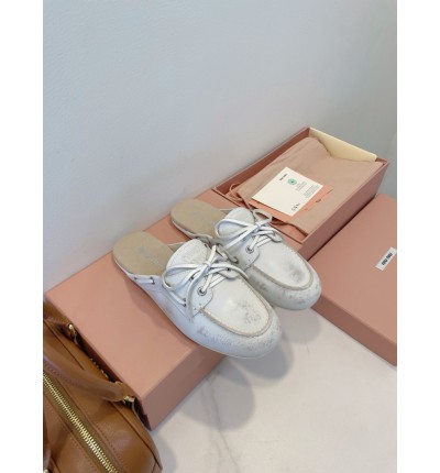 Miu Miu boat mules lace up 35-42