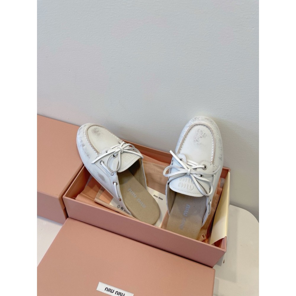 Miu Miu boat mules lace up 35-42 Shoes