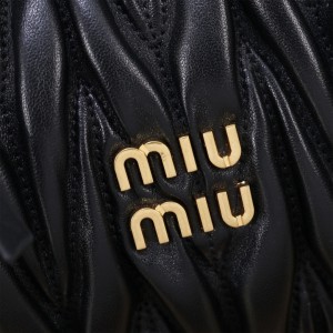 Miu Miu Wander Matelassé Satin Hobo Bag 23X13X7cm Bags