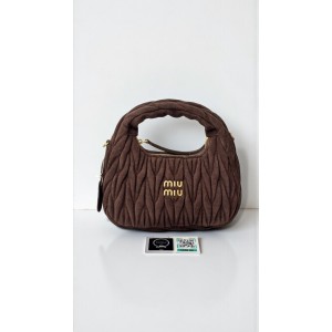 Miu Miu Wander  Hobo Bag suede brown 23X13X7cm Bags