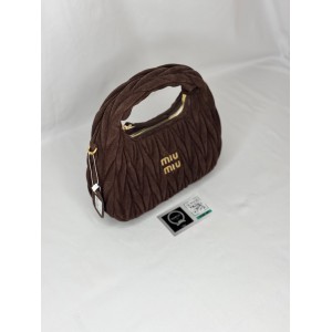 Miu Miu Wander  Hobo Bag suede brown 23X13X7cm Bags