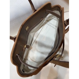 Miu Miu Aventure suede leather handbag 45x24x14cm