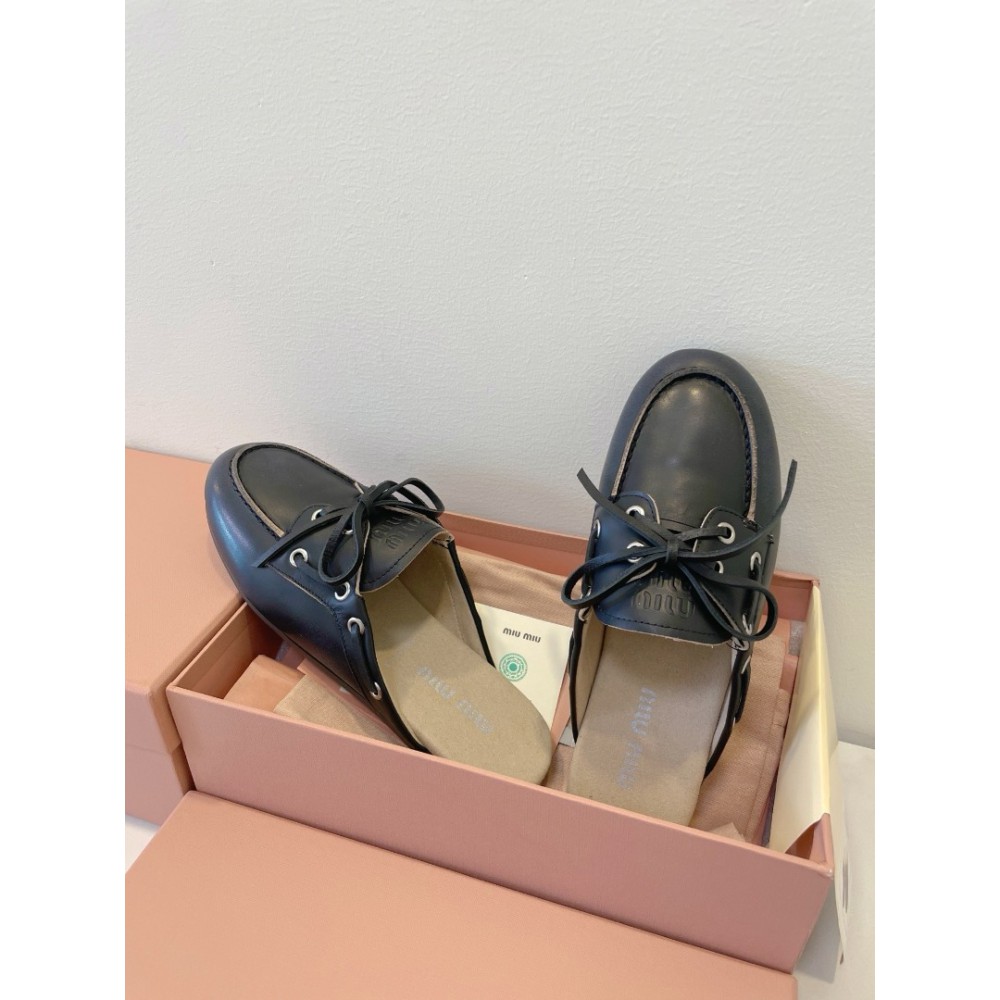 Miu Miu boat mules lace up 35-42 Shoes