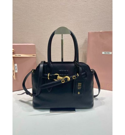 Miu Miu Aventure leather handbag 30x22x10cm