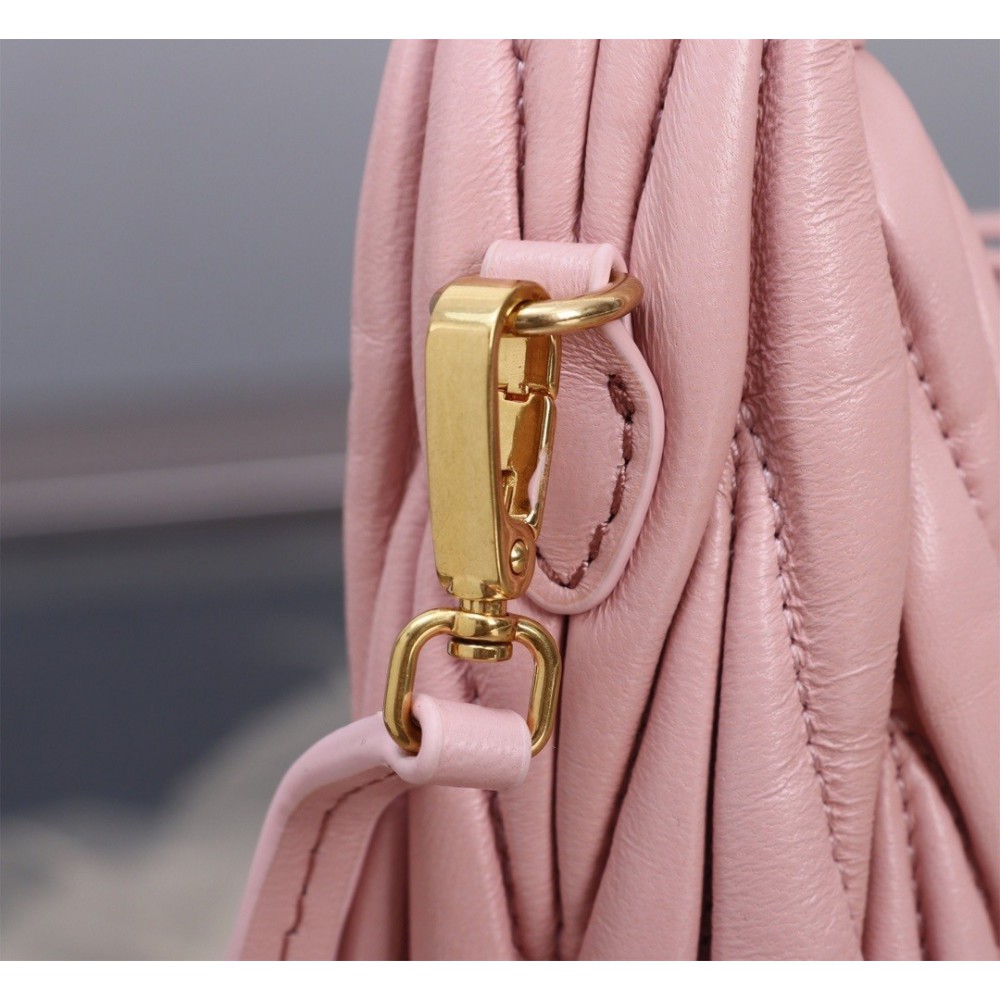 Miu Miu Wander Matelassé Satin Hobo Bag 23X13X7cm Bags