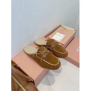 Miu Miu boat mules lace up 35-42 Shoes
