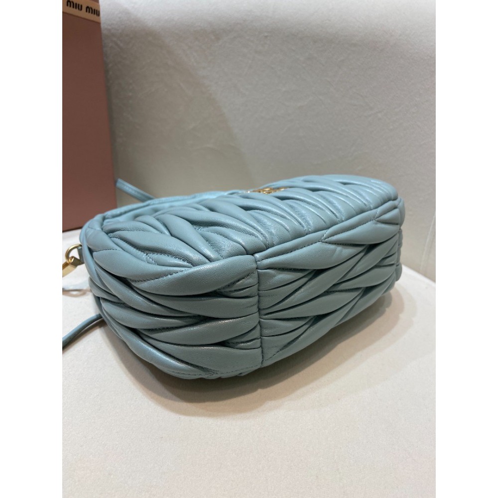 Miu Miu Wander Matelassé Satin Hobo Bag 23X13X7cm Bags