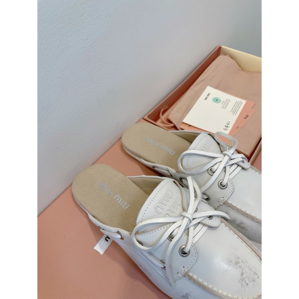Miu Miu boat mules lace up 35-42 Shoes