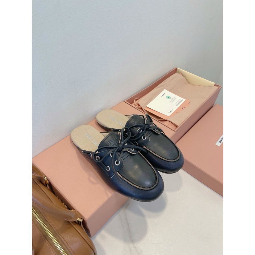 Miu Miu boat mules lace up 35-42 Shoes