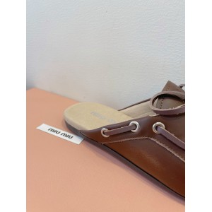 Miu Miu boat mules lace up 35-42 Shoes