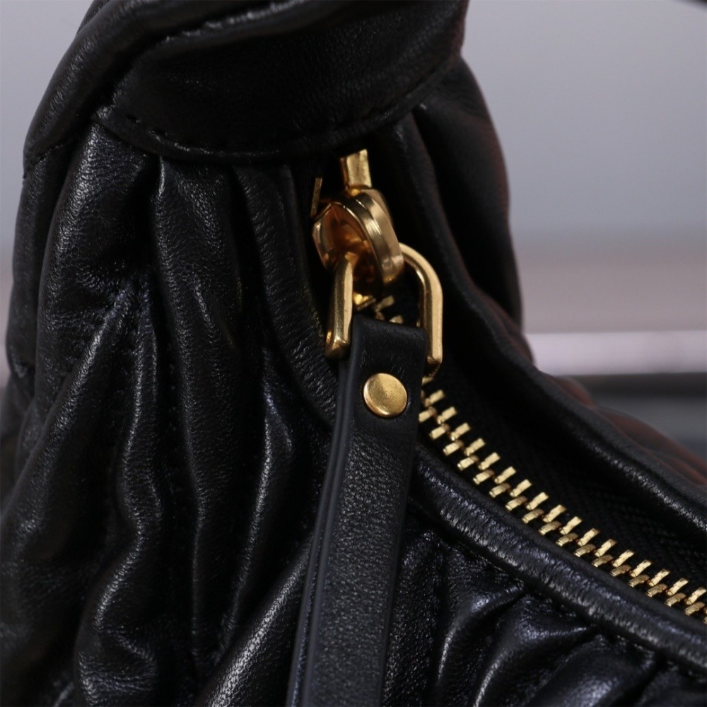 Miu Miu Wander Matelassé Satin Hobo Bag 23X13X7cm Bags