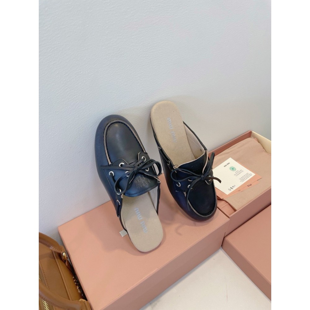 Miu Miu boat mules lace up 35-42 Shoes