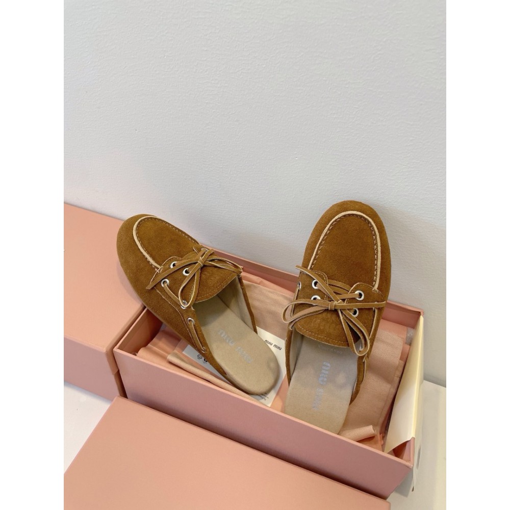 Miu Miu boat mules lace up 35-42 Shoes
