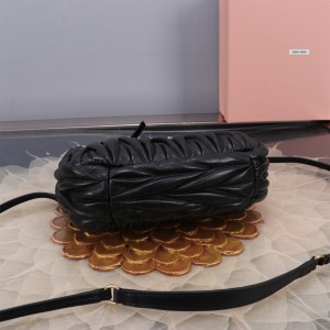 Miu Miu Wander Matelassé Satin Hobo Bag 23X13X7cm Bags