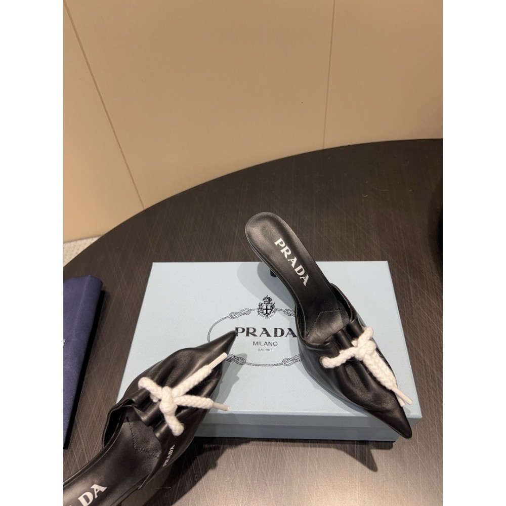 Prada slingback pumps with cord details 35-42 8.5cm Shoes