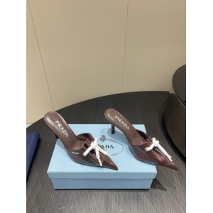 Prada slingback pumps with cord details 35-42 8.5cm Shoes