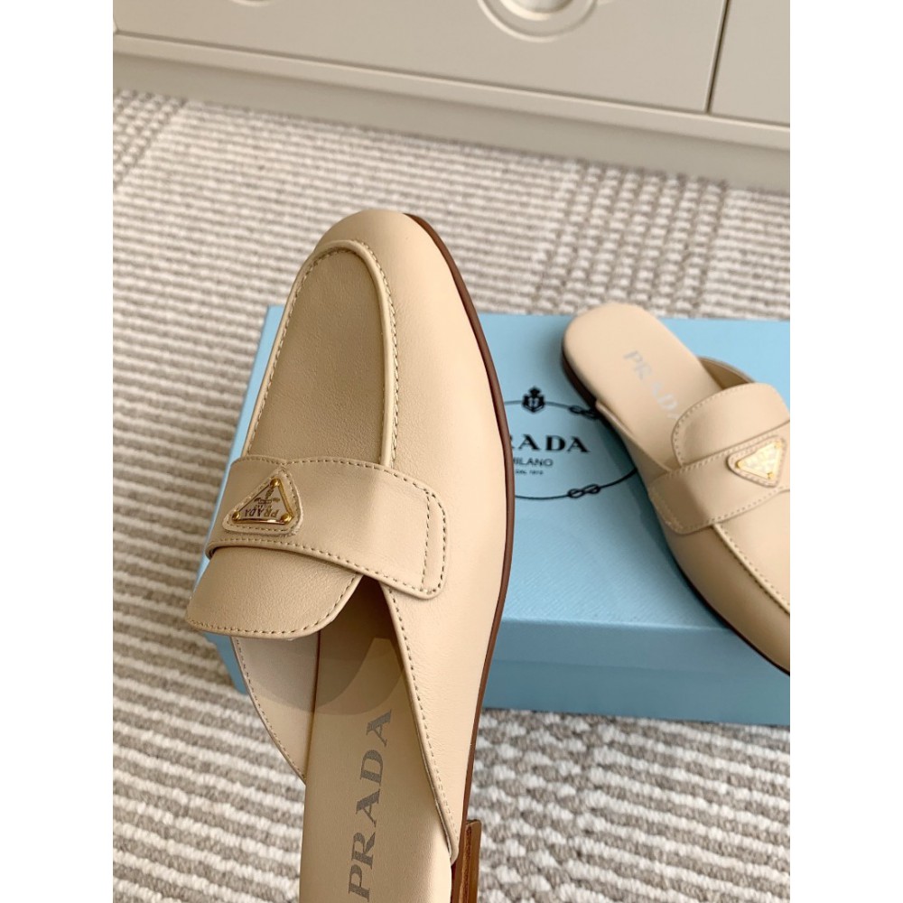Prada half slipper leather  Shoes