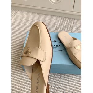 Prada half slipper leather  Shoes