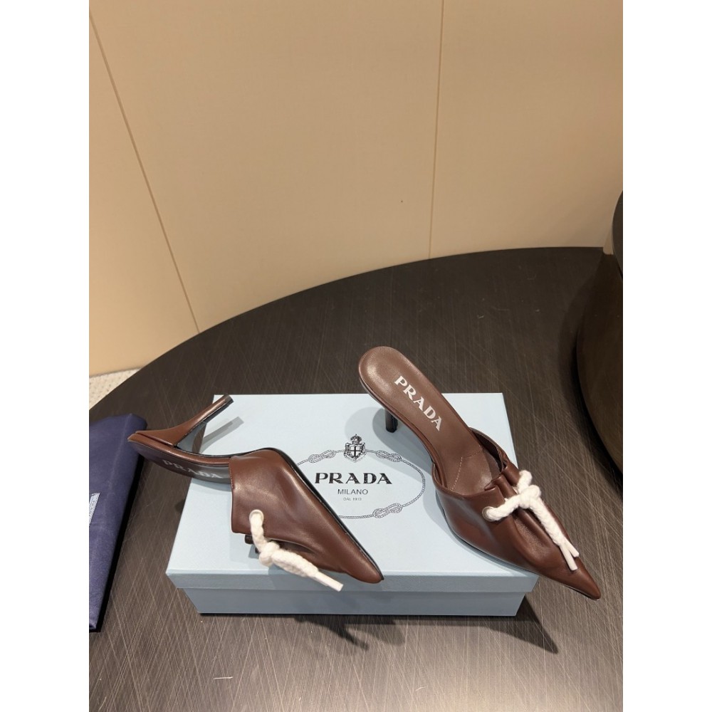 Prada slingback pumps with cord details 35-42 8.5cm Shoes