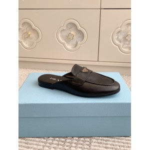 Prada half slipper leather  Shoes