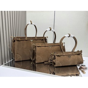 Prada Bonnie suede cinnamon bag  Bags