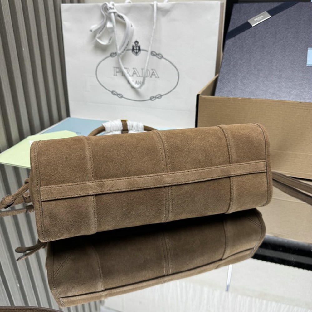 Prada Bonnie suede cinnamon bag  Bags